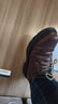 西域駱駝（VANCAMEL）輕奢厚底皮鞋男真皮大頭鞋男士英倫風(fēng)厚底耐磨牛皮工裝男鞋 9616棕色單鞋 42 曬單實(shí)拍圖