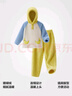 蕉內絨絨505H兒童睡衣男女童珊瑚絨連帽長(cháng)袖長(cháng)褲秋冬季加厚家居服套裝 紫藍拼色 110 曬單實(shí)拍圖