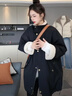 FSHE派克服女加絨立領(lǐng)2025冬新款寬松顯瘦中長(cháng)款工裝韓版加厚棉襖女 黑色#加絨加厚 S 70-80斤 曬單實(shí)拍圖