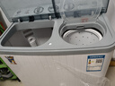小鴨6公斤 半自動(dòng)洗衣機家用迷你 雙電機大容量雙桶雙缸波輪洗衣機脫水甩干雙筒 曬單實(shí)拍圖
