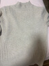 皮爾卡丹羊毛衫女2025秋冬新款半高領(lǐng)針織打底毛衣女寬松短款內搭上衣加厚 米色 M 100-110斤穿 曬單實(shí)拍圖