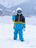 DOOK SNOW新款兒童滑雪服套裝男童女童專(zhuān)業(yè)單板雙板分體加厚防水滑雪衣褲 藍（男童） 140 曬單實(shí)拍圖