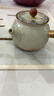 唐豐海水江崖米黃汝窯防燙側把壺陶瓷茶壺泡茶個(gè)人家用一人飲小號專(zhuān)用 素語(yǔ)江崖側把壺 曬單實(shí)拍圖