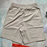 FILA張藝興同款丨FILA斐樂(lè )涼感運動(dòng)冰絲短褲男夏季寬松休閑工裝五分褲 雀麥色-LK M 170/80A 曬單實(shí)拍圖