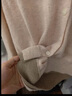森馬（Semir）針織開(kāi)衫女短款假兩件圓領(lǐng)顯瘦2025冬刺繡含羊毛毛衫109725106001 曬單實(shí)拍圖