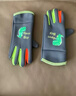 秋冬季兒童手套夜光騎行戶(hù)外運動(dòng)防風(fēng)防寒加絨寶寶卡通手套男女孩 恐龍灰綠色 大童（8-11歲） 曬單實(shí)拍圖