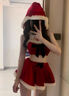 萬(wàn)世私迷大碼情趣內衣性感睡衣角色扮演cosplay純欲女裝三點(diǎn)式圣誕節戰袍 【浪漫約會(huì )裙】含：帽子+上衣+打底裙+圍裙+手飾 均碼【80-140斤】 曬單實(shí)拍圖