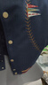 BJHG不計后果棒球服加厚夾克外套棉服男冬美式運動(dòng)棉衣寬松毛呢棉襖女 球帽青 M 曬單實(shí)拍圖