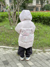 波司登（BOSIDENG）25新款羽絨服女兒童短款5A抗菌絨冬季連帽保暖外套T250246314I 美樂(lè )蒂派對粉9EN4 110 /56 約100-110cm 18kg 曬單實(shí)拍圖
