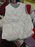 秋冬輕薄上衣棉馬甲背心寬松新款大碼女裝保暖外穿顯瘦內搭馬夾女 米白色 【條紋內里】 5XL 【建議140-165斤】 曬單實(shí)拍圖