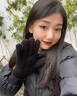 恒源祥騎行手套秋冬季男女情侶款韓版加厚純色針織毛線(xiàn)保暖加絨觸屏開(kāi)車(chē) 黑-(加絨)NEW標37手套 均碼 曬單實(shí)拍圖