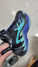 鴻星爾克（ERKE）童鞋中大童球鞋兒童24新品男童旋鈕扣緩震籃球鞋正黑/電藍紫38 曬單實(shí)拍圖