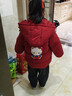 女童棉服加厚保暖兒童冬季紅色喜慶風(fēng)棉服加厚外套中大童洋氣棉襖 紅色 120 cm 曬單實(shí)拍圖