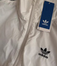 adidas情侶款復古風(fēng)梭織立領(lǐng)夾克外套男女秋季阿迪達斯官方三葉草   亮白   M 曬單實(shí)拍圖