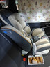 貝倍適（BAYBETSS）兒童安全座椅汽車(chē)用0-4-12歲寶寶360度旋轉嬰兒車(chē)載坐椅ISOFIX 米灰色【遮陽(yáng)棚+上拉帶+側保護】 曬單實(shí)拍圖