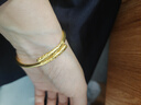 菜百首飾菜百傳世黃金手鐲 古法金箍棒足金手鐲 計價(jià) 約22.90克 曬單實(shí)拍圖