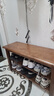 林以笙全實(shí)木換鞋凳家用鞋架門(mén)口鞋柜一體進(jìn)門(mén)可坐穿鞋凳多層入戶(hù)鞋架子 兩層【長(cháng)80*寬30*高43】胡桃色 全實(shí)木 曬單實(shí)拍圖