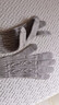CACUSS純羊毛手套女冬薄款騎行開(kāi)車(chē)防寒保暖防風(fēng)可觸屏手套禮盒裝奶茶灰 曬單實(shí)拍圖