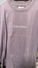 Calvin KleinJeans25夏季男女情侶休閑通勤ck純色字母純棉寬松短袖上衣T恤 031-霧霾紫 L 曬單實(shí)拍圖