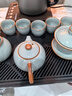 京東京造 茶具整套 功夫茶具套裝帶茶盤(pán)茶壺茶杯 天青汝窯西施壺 16件 曬單實(shí)拍圖