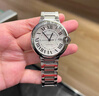 卡地亞（Cartier）【二手99新】全套卡地亞藍氣球男表自動(dòng)機械精鋼新款商務(wù)時(shí)尚男士瑞表二手奢侈品腕表 40表徑白盤(pán)鋼帶全套WSBB0040 曬單實(shí)拍圖