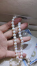 珍珠皇后敬愛(ài) S925銀正圓強光澤白色淡水珍珠項鏈生日禮物女 曬單實(shí)拍圖