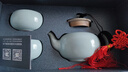 東道汝窯河南非遺 福緣一壺兩杯陶瓷功夫整套茶具套裝開(kāi)片汝瓷禮盒裝 2025年乙巳款 3件套 曬單實(shí)拍圖