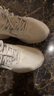 李寧運動(dòng)鞋男女情侶款2026秋新款正品老爹鞋低幫小白鞋輕便休閑跑步鞋 云霧白/銀色 37 曬單實(shí)拍圖