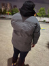 頂峰保羅（Dingfengbaoluo）棉服男棉襖子百搭春季保暖加絨加厚面包服棉衣外套DFM01深灰3XL 曬單實(shí)拍圖