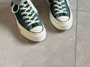 匡威（Converse）官方 1970S巴恩風(fēng)穿搭運動(dòng)帆布鞋叢林綠綠色168508C 綠/168508C 38 曬單實(shí)拍圖