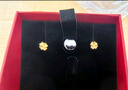 周六福幸運四葉草足金999黃金耳釘女生日禮物計價(jià)A0912975 一對 約0.88g 曬單實(shí)拍圖