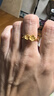 周六福（ZLF）  黃金戒指女款足金999花朵桃花指環(huán) 計價(jià) 11號-2.62g 曬單實(shí)拍圖