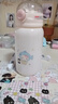 【京東物流】新款塑料兒童吸管杯可愛(ài)卡通直飲杯子便攜學(xué)生女 粉色 450ml 小魚(yú)小貓 曬單實(shí)拍圖
