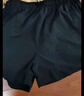 【速干透氣】運動(dòng)速干透氣冰絲三分短褲寬松訓練跑步沙灘褲頭 黑色 L 曬單實(shí)拍圖