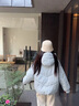 蕓蕁羽絨服女2025新款奶fufu短款冬季寬松韓系甜美可愛(ài)白鴨絨面包服 奶藍色【普通 220-240g】 M 110 - 130斤 曬單實(shí)拍圖