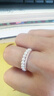 喜鉆18K金排鉆戒指 鉆石排戒 疊搭百搭 女戒送女友圣誕禮物 【A款現貨】18K玫瑰金9分-R10527 曬單實(shí)拍圖