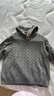 優(yōu)衣庫女裝可機洗紐花針織連帽套頭衫/25秋冬新款478871 06 鉛灰色 S /155/80 曬單實(shí)拍圖