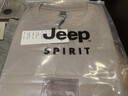 JEEP SPIRIT吉普純棉長(cháng)袖t恤男秋季220G大碼寬松圓領(lǐng)上衣重磅運動(dòng)透氣打底衫 曬單實(shí)拍圖