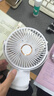 卡培登6寸USB小風(fēng)扇/電風(fēng)扇桌面/小電扇/小臺扇便攜迷你手持夾子睡眠小風(fēng)扇辦公室宿舍桌面戶(hù)外可用 白色 曬單實(shí)拍圖