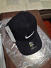 NBA VIBE.NIKE多色選擇新款小棒球帽子夏季男女軟頂鴨舌帽運動(dòng)刺繡遮陽(yáng)防 耐克-耐克-軟頂款-黑白小勾 曬單實(shí)拍圖
