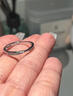 BJYLS999足銀戒指女士單戒設計感純銀素圈指環(huán)尾戒飾品生日禮物送女友 S999足銀交織戒指 曬單實(shí)拍圖