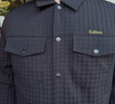 卡賓（CABBEEN）【千鳥(niǎo)格肌理】工裝夾克男2024秋季新款潮牌刺繡外套黑白高級 煤黑色01 L /175/50 曬單實(shí)拍圖