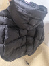 艾萊依陳都靈同款女士羽絨服2025泡芙短款連帽抽繩保暖冬外套 月夜黑S 曬單實(shí)拍圖