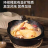 耐高溫砂鍋陶瓷煲干燒不裂家用燃氣石煲湯煲仔飯燉湯燉肉石鍋廚房 乳白色淺湯煲【升級加厚】 3.4L 曬單實(shí)拍圖