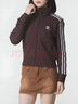 阿迪達斯（adidas）外套女士2026春新款運動(dòng)跑步服經(jīng)典復古時(shí)尚簡(jiǎn)約潮流休閑修身夾克 IN6061 棕色 S 曬單實(shí)拍圖