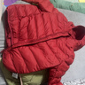 童泰（TONGTAI）寶寶羽絨服冬季嬰兒衣服外出連帽鴨絨外套兒童三防上衣紅色90cm 曬單實(shí)拍圖