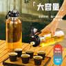 LOCKZI噸桶噸耐高溫100度食品級開(kāi)水防摔茶水分離玻璃泡茶杯大容量水杯 [獨立茶網(wǎng)+杯套] 1000ml 高硼硅防爆 曬單實(shí)拍圖