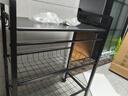 安俊晟廚房置物架菜籃子落地多層微波爐收納架子可移動(dòng)多功能蔬菜儲物架 單 排 60 -三層* 二網(wǎng)一板 加粗加厚款 曬單實(shí)拍圖