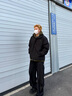 聲猴假兩件棉服男士冬季短款寬松休閑加厚保暖棉衣外套男襖潮夾克連帽 米白色棉服+半高領(lǐng)毛衣白+牛仔褲藍【三件套】 XL 曬單實(shí)拍圖