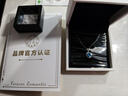 圣蘭馨海洋之心項鏈女愛(ài)心吊墜純銀鎖骨鏈輕奢生日圣誕情人節禮物送女友 【免費刻字】托帕石項鏈+證書(shū) 曬單實(shí)拍圖